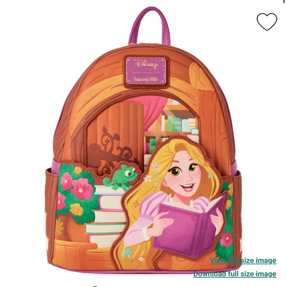 Loungefly Tangled Rapunzel Exclusive Books Mini Backpack & Wallet Set - Picture 3 of 15
